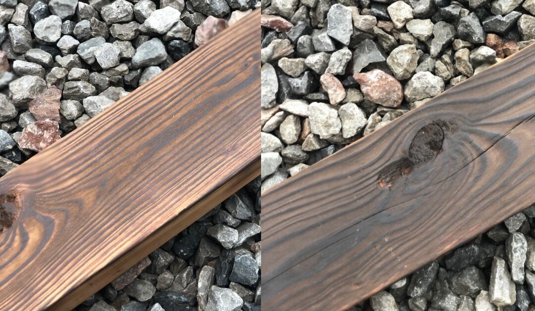 DIY Brushing sanding burned wood and which is right for me