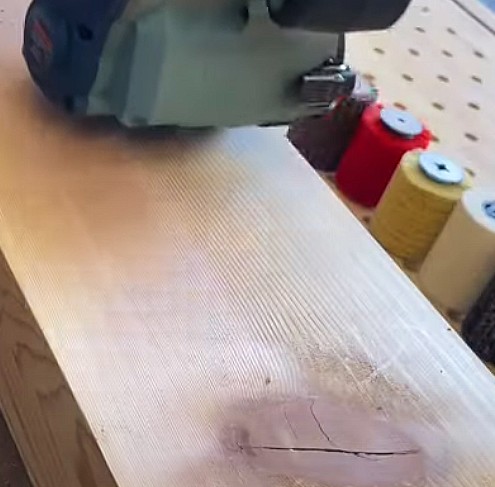 brushing-wood