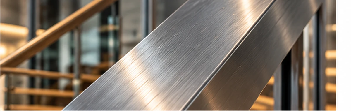 Brushed metal architectural surface